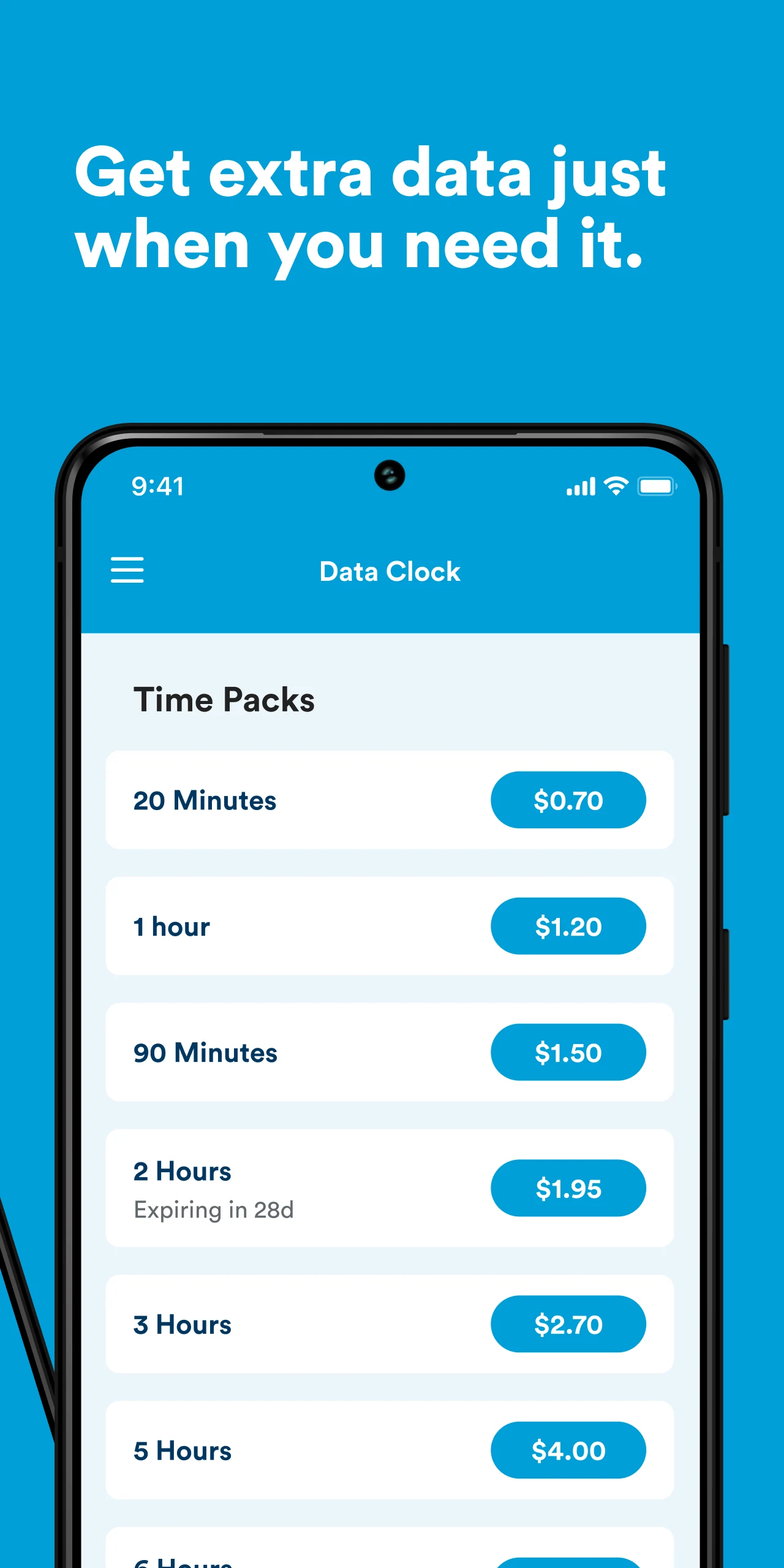 Data Clock screenshot
