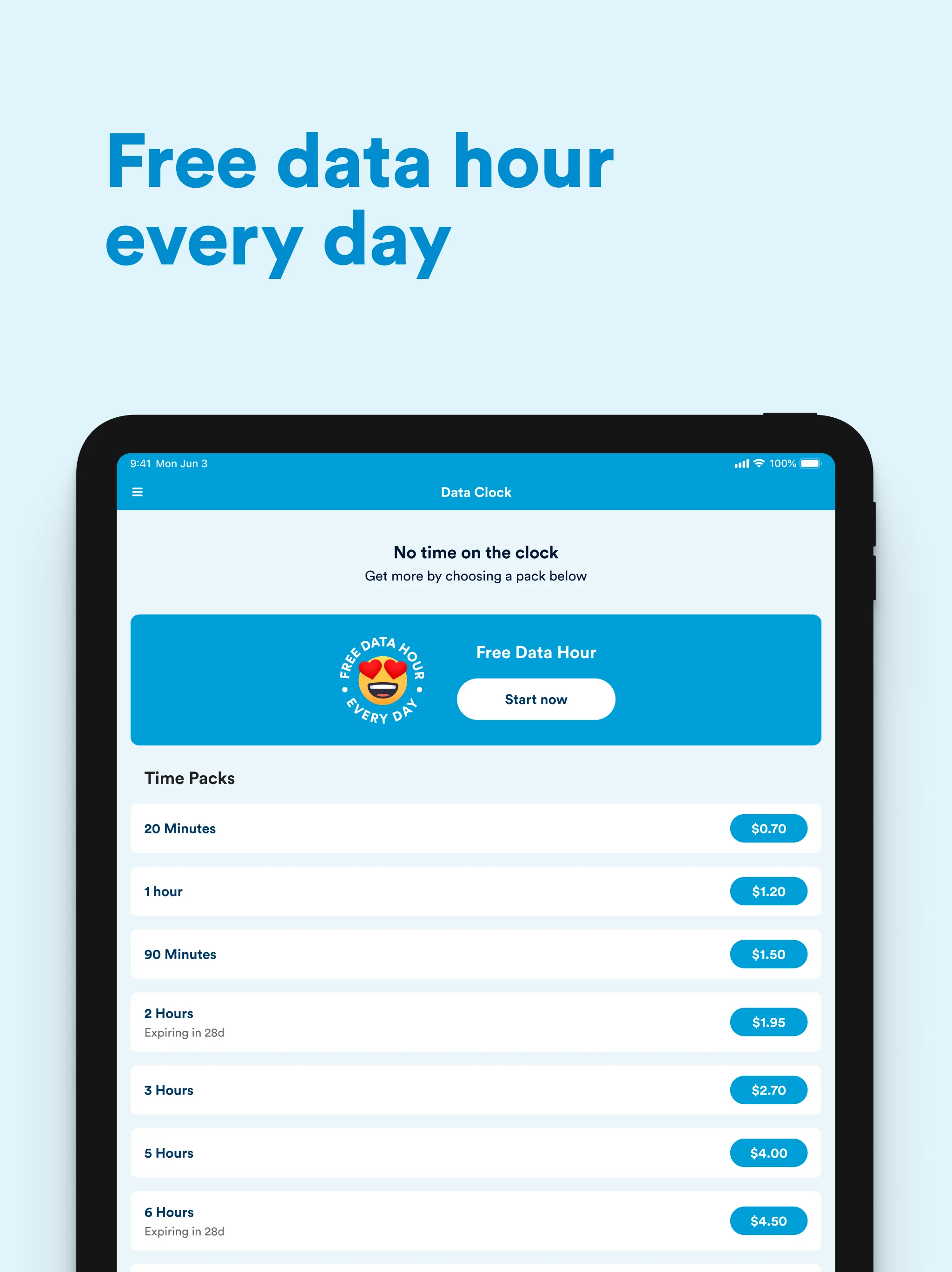 Data Clock screenshot