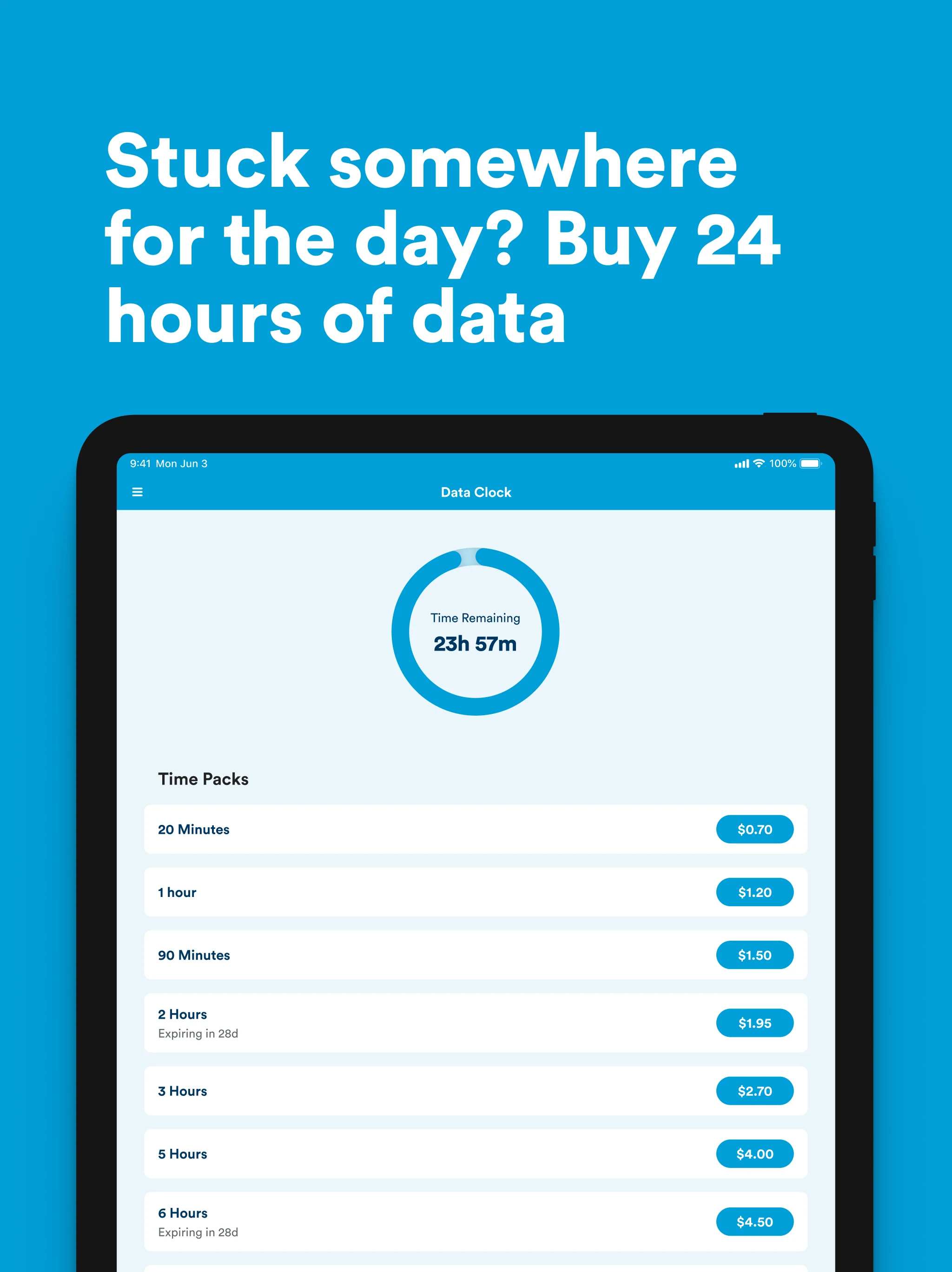 Data Clock screenshot