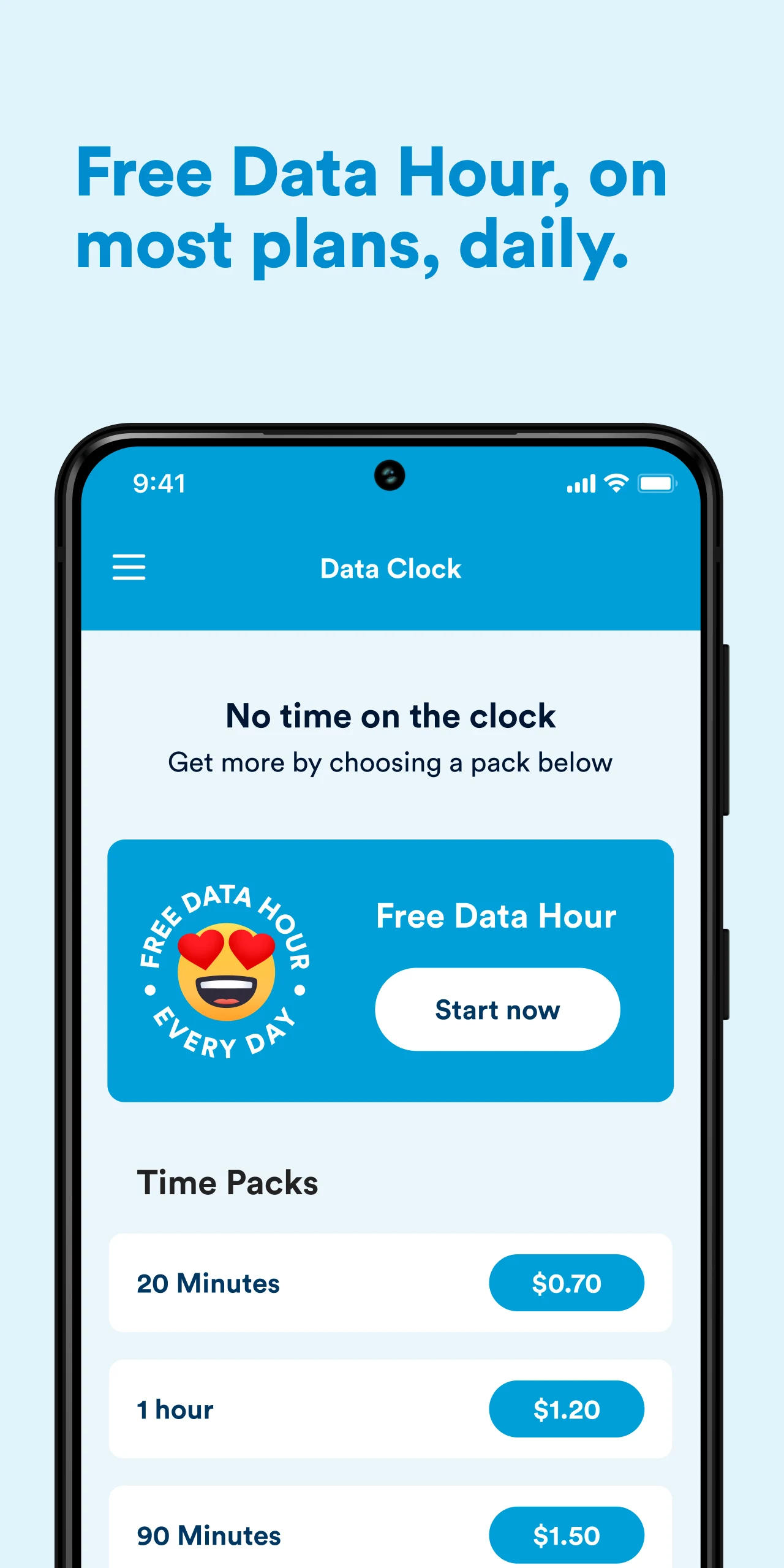 Data Clock screenshot